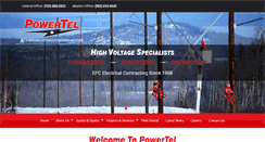 Desktop Screenshot of powertel.ca